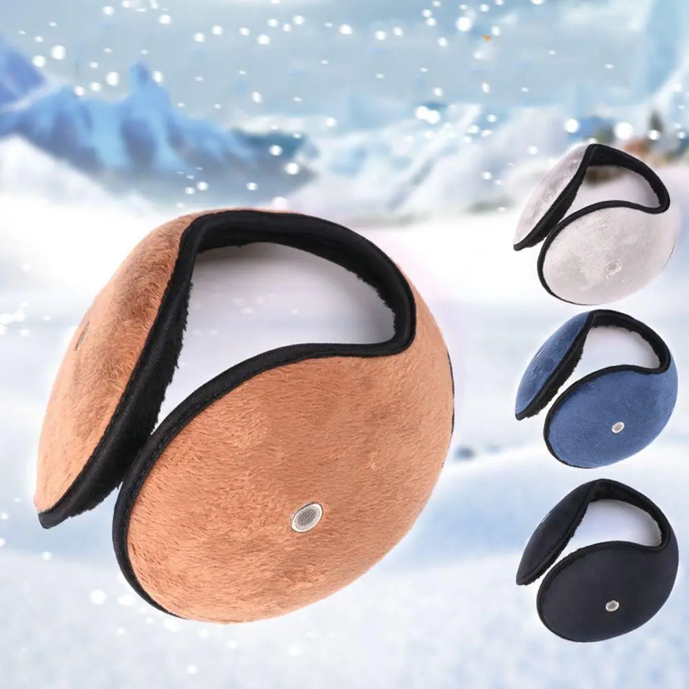 

Solid Color Ear Protection Warm Unisex Korean Style Ear-flap Men Ear Muff Ear Cover With Receiver Women Ear Cover