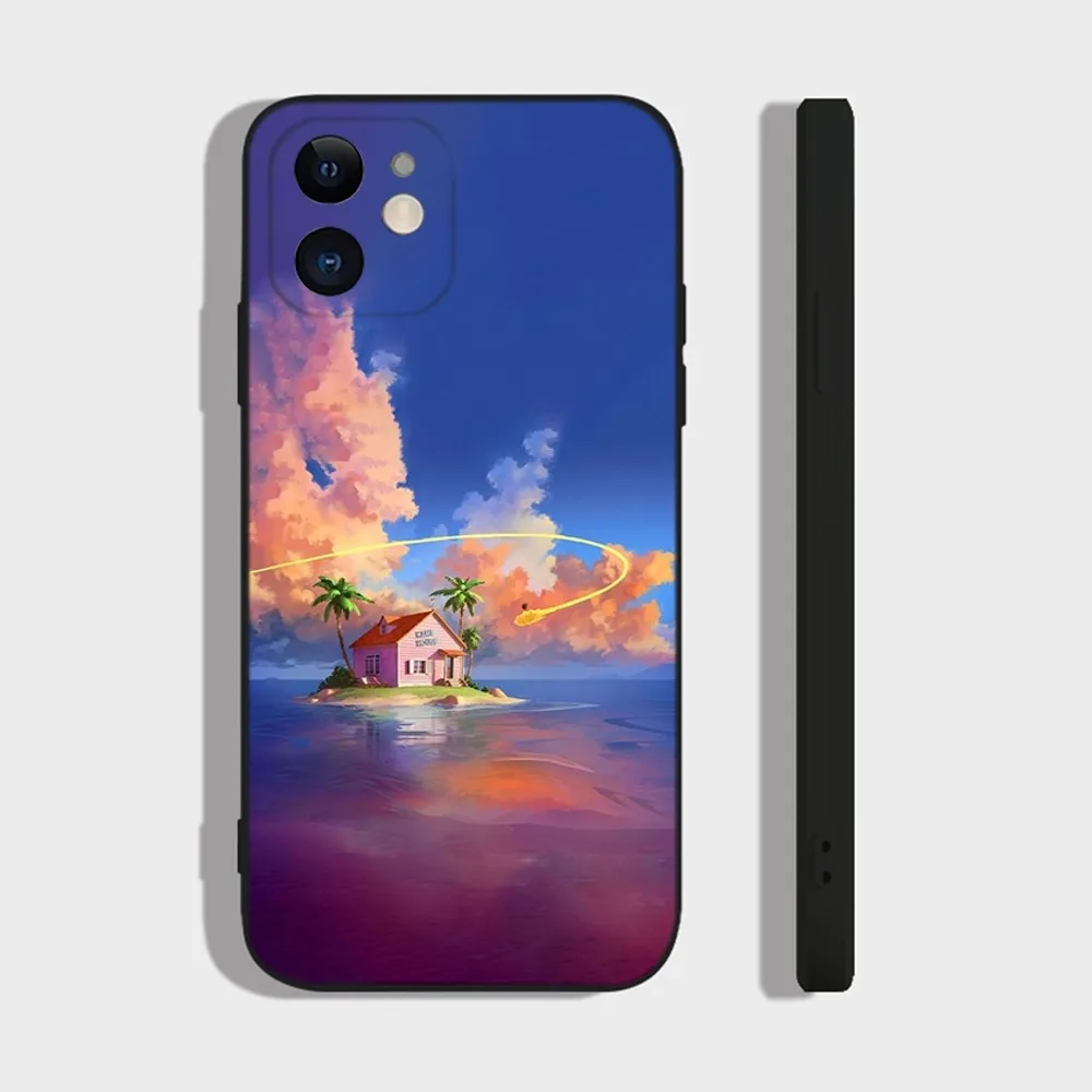 Чехол для телефона с аниме D-DragonS Goku B-BallS iPhone 16 15 14 13 12 11 Plus Pro Max XR XS X 7 8 SE Mini мягкий