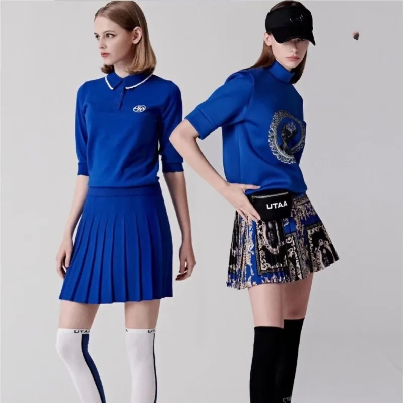 Women's Golf Short Knit Pleated Skirt