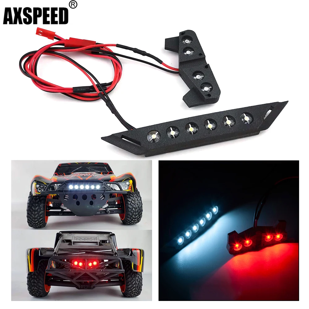 

AXSPEED Передняя и задняя фонарь, фонарь для 1/10 SLASH 4x4 2wd VXL RC Crawler Car DIY декоративные детали