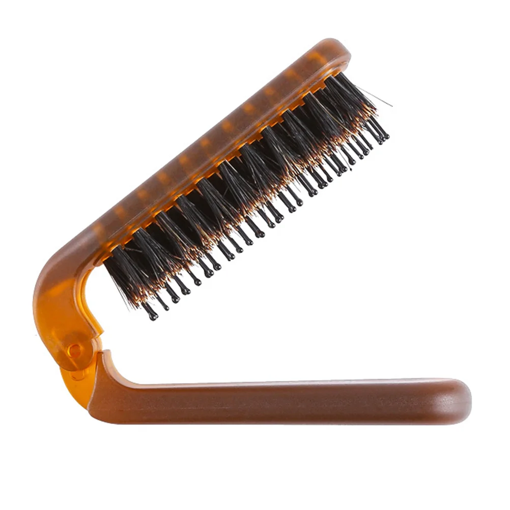 

Folding Bristle Comb Folding Comb Portable Travel Straight Hair Curl Comb
