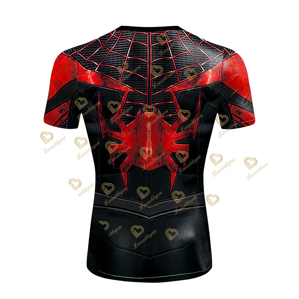 2022 Compression T-shirt Men Sporting Skinny Tee Shirt Superhero Male Gyms Running T-shirt Fitness Sports Men T-shirts