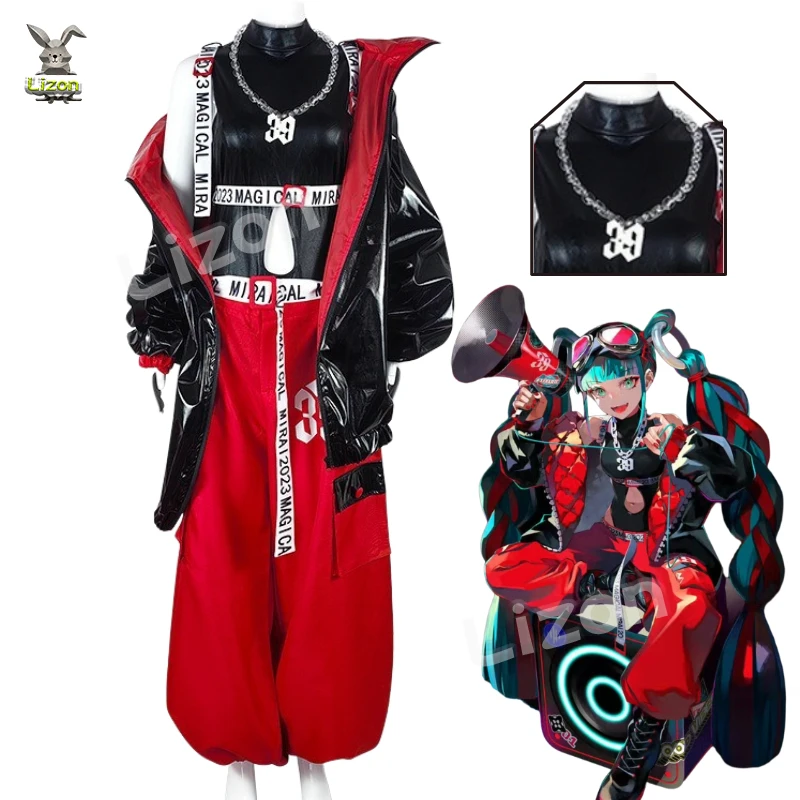 Аниме Волшебная униформа Mirai Miku 2023 костюмы для косплея Magical одежда вечеринки на