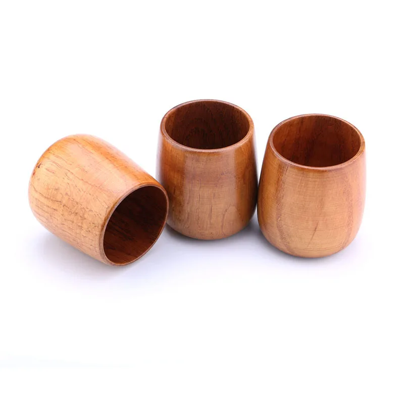

3pcs Hand-made natural Wooden Cup 8x6.5cm LBE