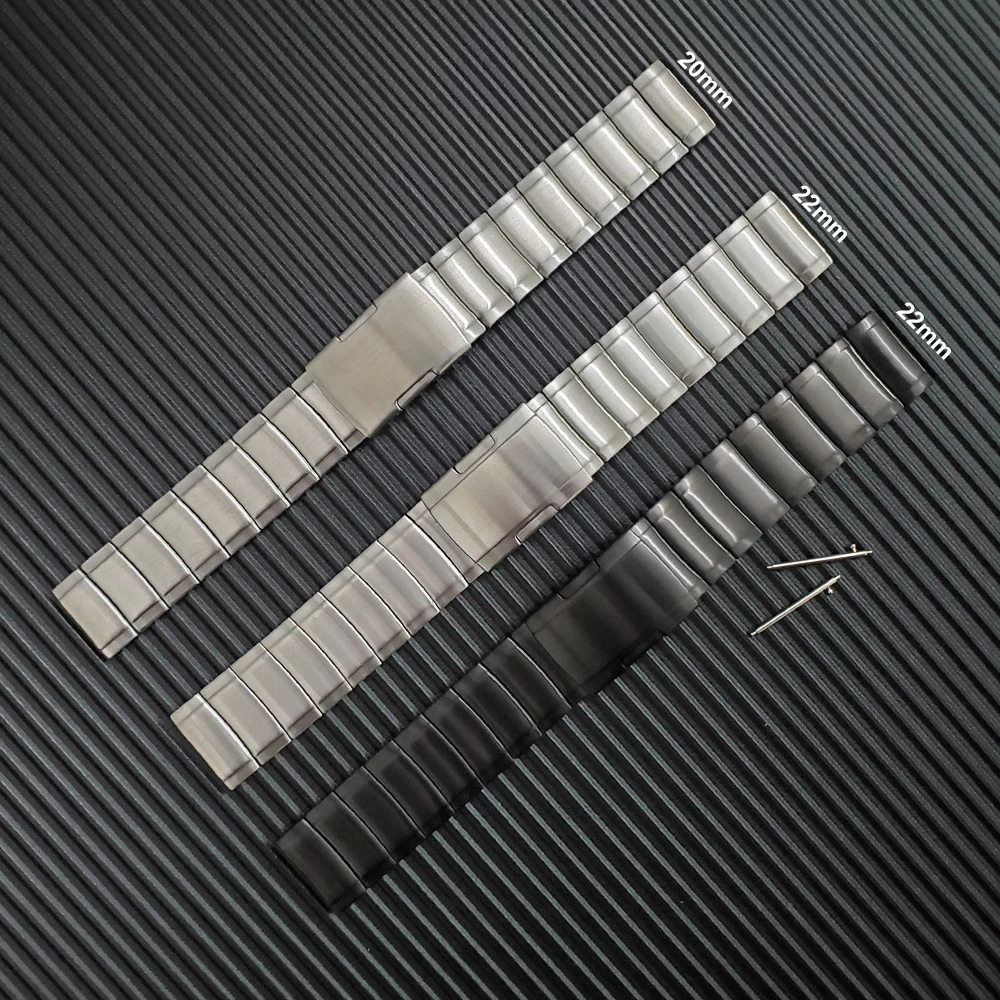 

For Huami Amazfit GTR 2 GTS GTR 47MM Wrist Strap Metal Stainless steel Watchband Band For Amazfit Stratos 3 WristBand Bracelet