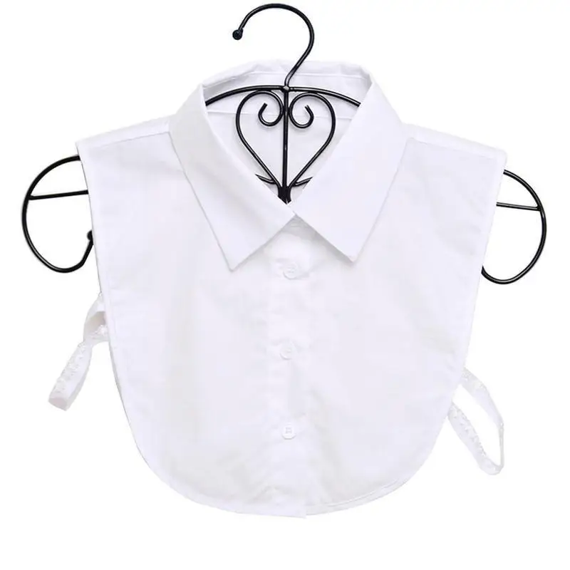 

Shirt Fake Collar Vintage White Tie Detachable Collar Dickie Lapel Removable Clothes Women Accessories False Collar S5k5