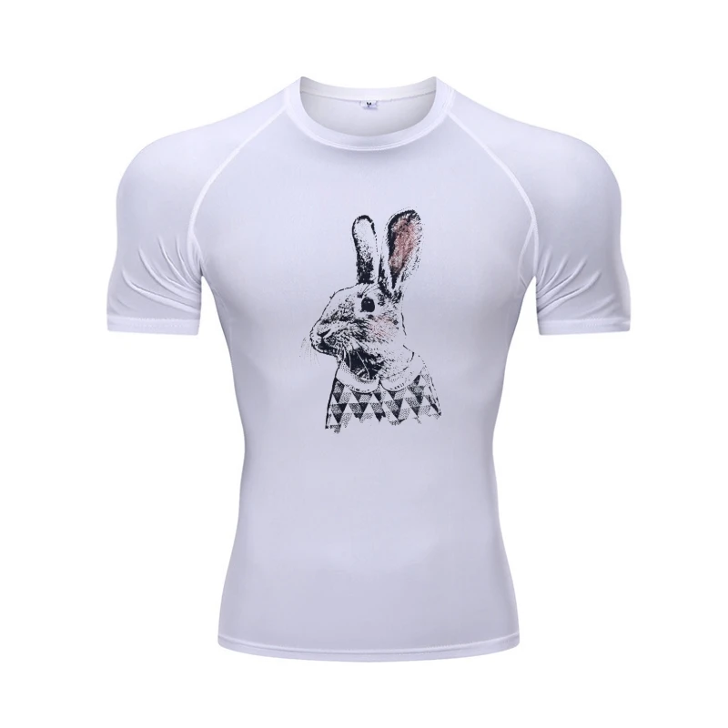 

Футболка Kanpa мужская с принтом кролика, рубашка с круглым вырезом, Свитшот в уличном стиле, одежда в стиле Харадзюку