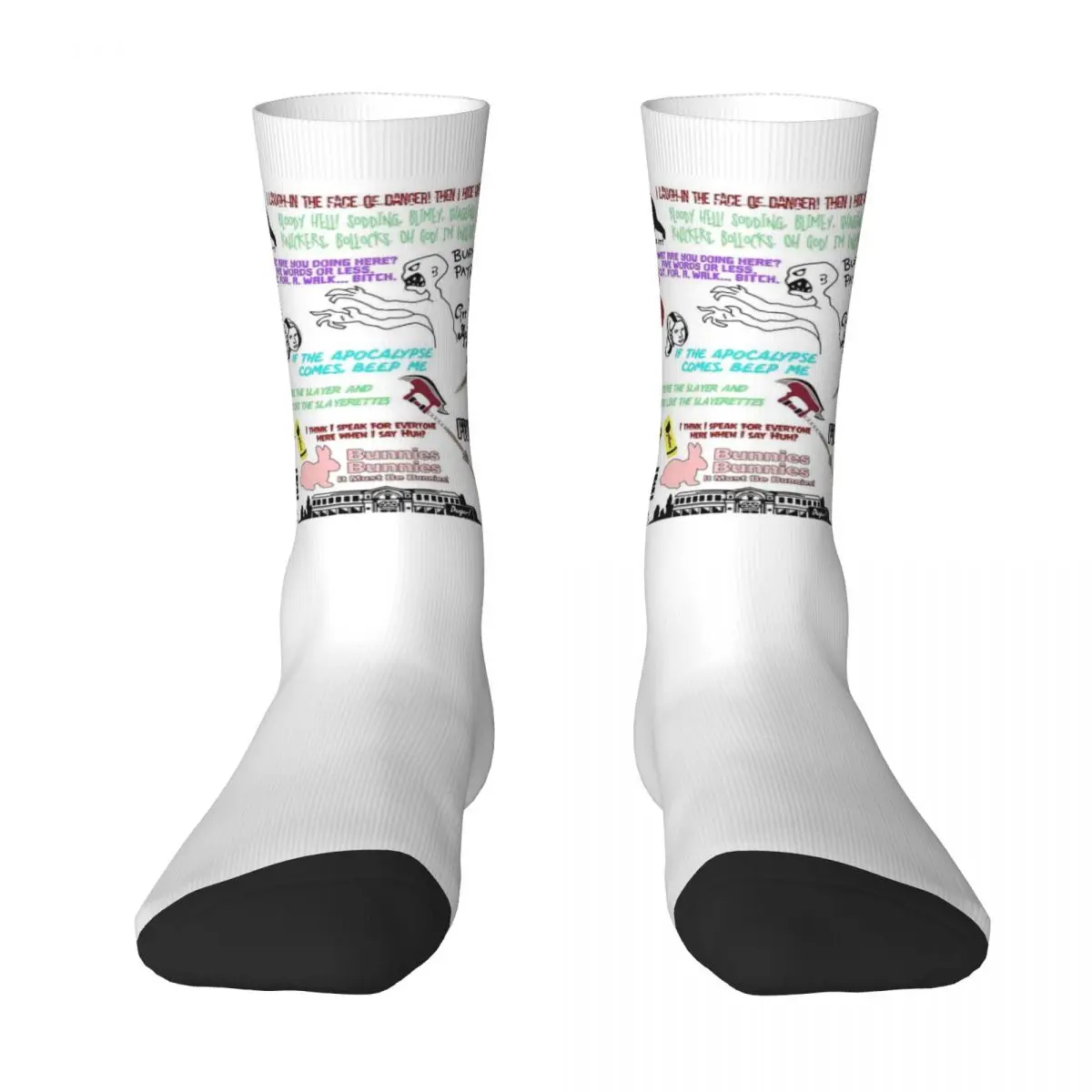 

Buffy The Vampire Slayer Collage Socks Harajuku High Quality Stockings All Season Long Socks Accessories for Unisex Gifts
