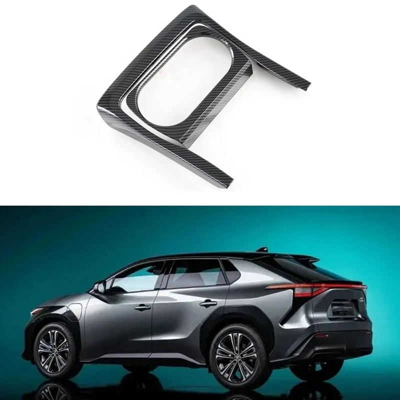 

Автомобильный держатель для напитков из углеродного волокна ABS, передняя центральная консоль, Обложка, отделка, автомобильный Стайлинг, под...