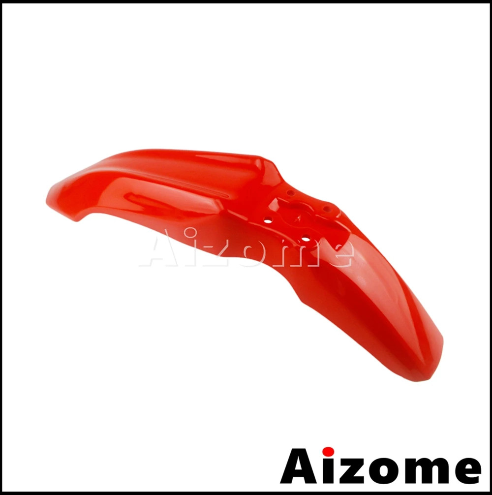 Переднее крыло для мотоцикла красное пластиковое внедорожника супермото эндуро