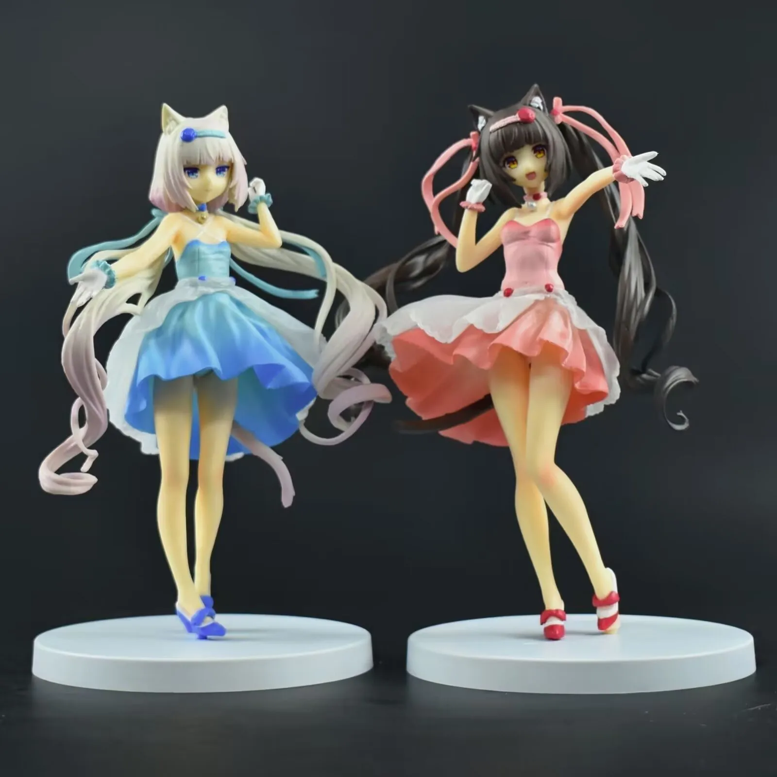 18 см аниме некопара фигурка шоколад ваниль Милая модель коктейльного платья ПВХ