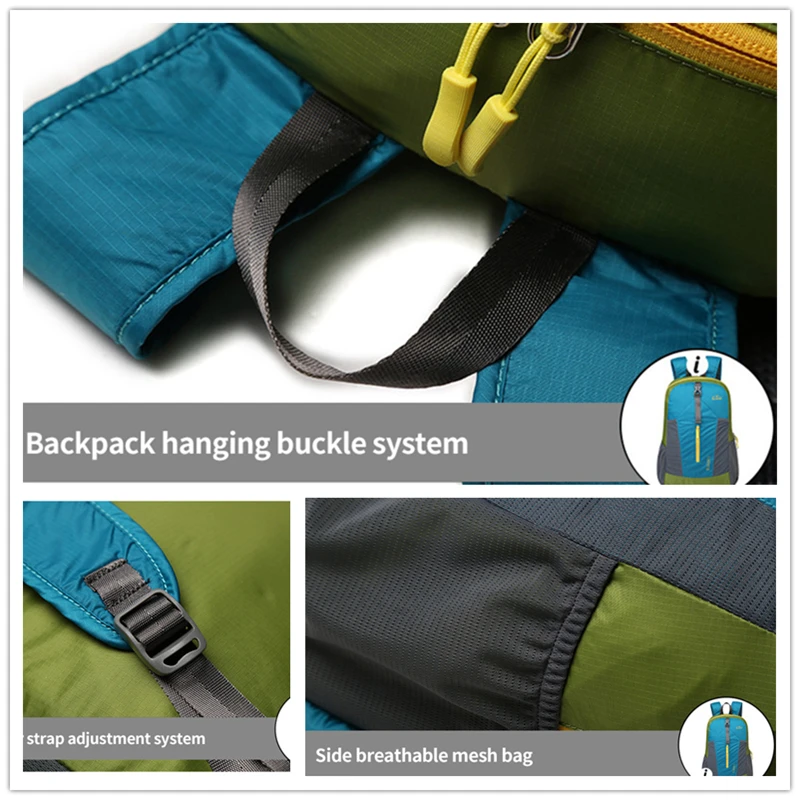 Складной уличный рюкзак для мужчин и женщин портативная вместительная