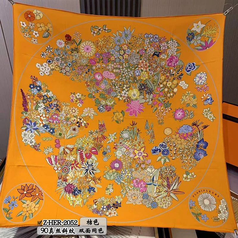 Рисунок 4 - 100% саржевый шелковый шарф