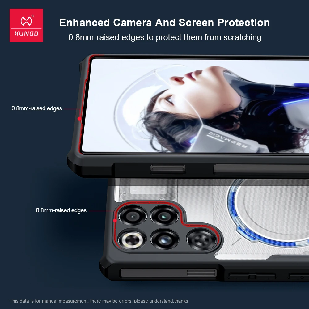 Фото Чехол Xundd для Nubia RedMagic 11 Pro Red Magic 11 Pro Plus, защита камеры, подушка безопасности, защита от падения, акриловая и ТПУ задняя крышка для телефона №2