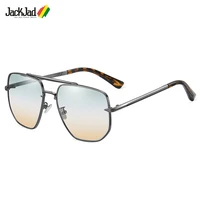 jackjad 2022 fashion vintage classic metal pilot style polarized sunglasses for men driving brand design sun glasses shades 8108