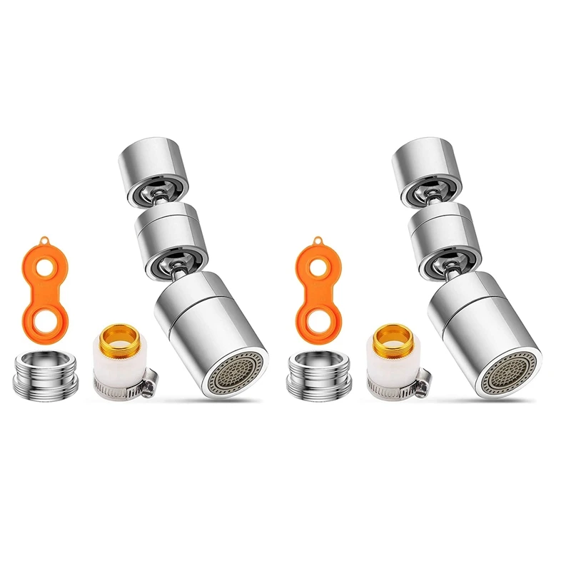 

JEYL 2X Universal Splash Filter Faucet Sink Aerator,Upgraded 720 Degree Swivel Sink Faucet Aerator