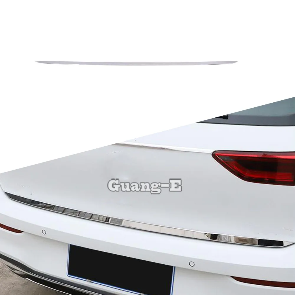 

Автомобильный бампер из нержавеющей стали задняя дверь Лицензия задняя дверь рамка отделка багажника детали для VW Volkswagen Golf8 Golf 8 2020 2021 2022 2023