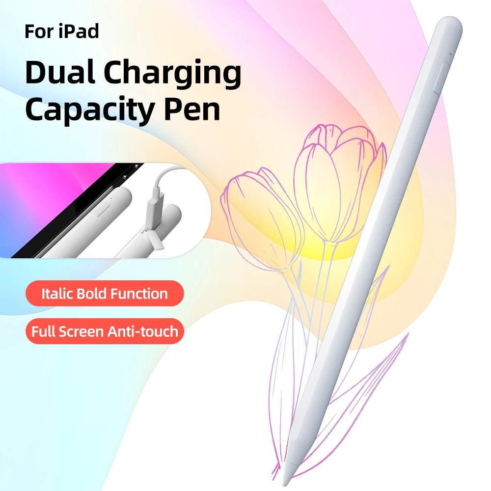Магнитный стилус Asnap для Apple Pencil беспроводная зарядка Bluetooth ручки с функцией