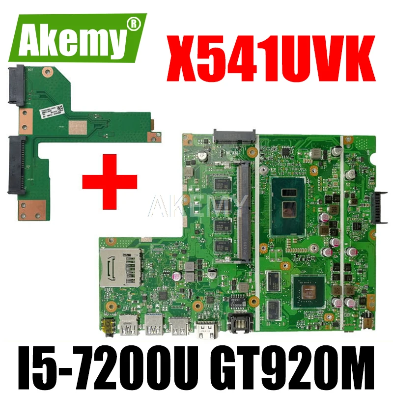 

Материнская плата X541UVK, системная плата для ноутбука X541UVK X541UJ X541UV X541U F541U, материнская плата для ноутбука с 4 Гб ОЗУ/фотографией/GT920M/V2G