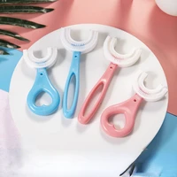 360 degree u shaped baby toothbrush childrens toothbrush oral care cleaning brush convenient silicone baby toothbrush oral tool