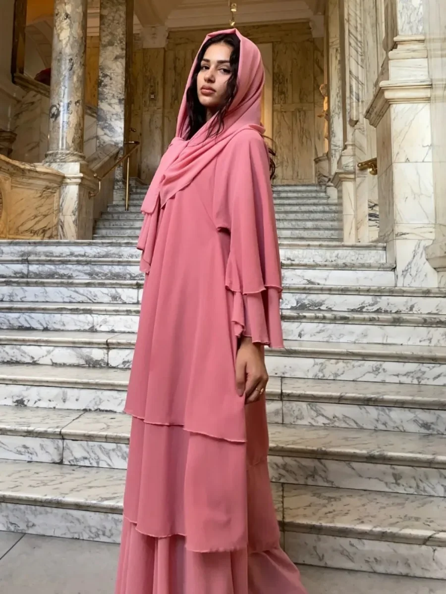 ИД мусульманская абайя для женщин вечерние платья джалабия на шнуровке Рамадан