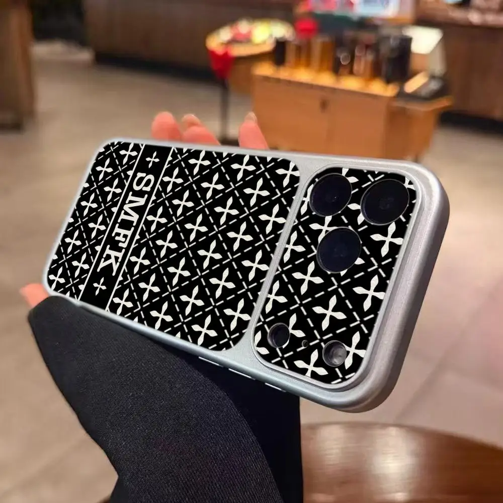 Фото Модный чехол S-SMFK из гальванизированной серебристой овечьей кожи для iPhone 17, 16, 15, 14, 12, 17 Pro, 15, 16 Plus, 13, 11 Pro MAX №5