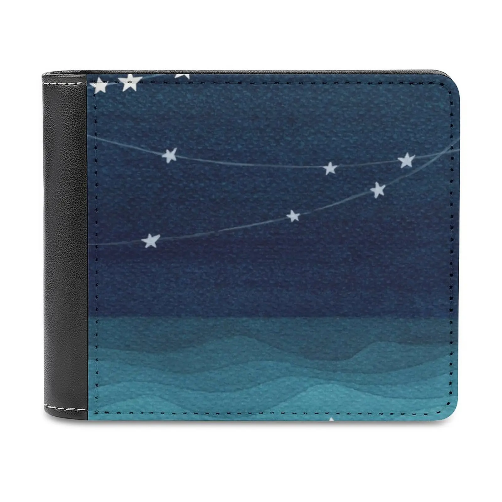 

Кошелек из натуральной кожи с изображением морской звезды