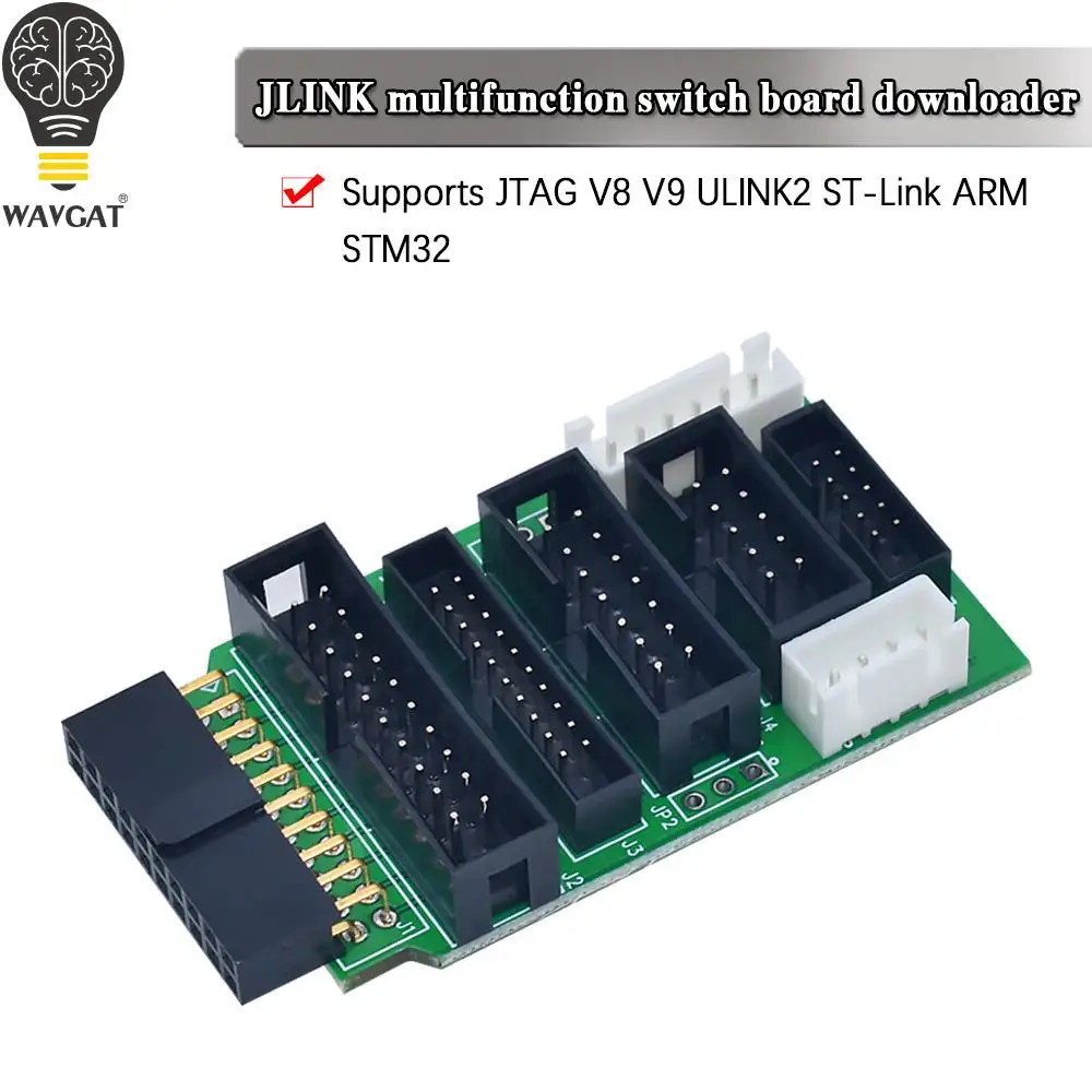 Для JLINK V8 V9 адаптер пластина JTAG к SWD многофункциональный для ULINK2 STLINK V2