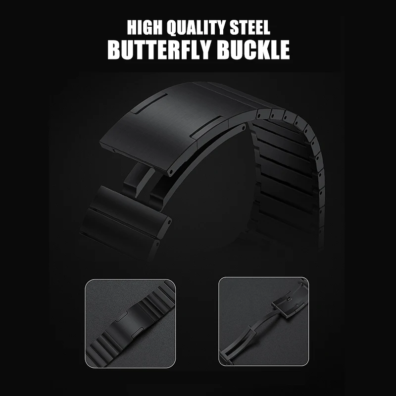 Luxury Titanium Alloy Band for Apple Watch Ultra 49mm 8 7 45mm 41mm Strap Link Bracelet for iWatch Series 6 5 4 3 SE 44mm 42mm