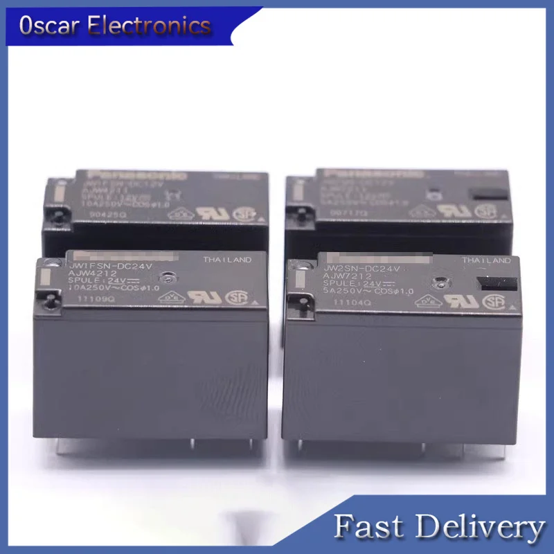 

10PCS New JW1FSN JW2SN-DC12V DC24V 12VDC 24VDC 5A 10A relay