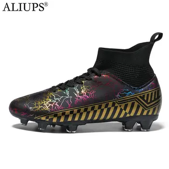 ALIUPS Size 31-48 Professional Football Boots Kids Men Soccer Shoes Sneakers Cleats Futsal Football Shoes for Boys Girl 1