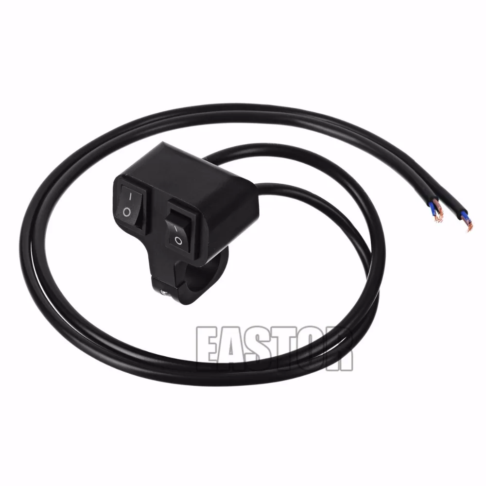 12v 10A Motorcycle CNC Aluminum Alloy Switch 22mm 2 Way Headlight Switches Momentary switch Handbar Wire | Автомобили и мотоциклы