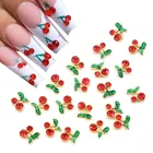 20 шт. Вишневый Сплав Стразы для ногтей 3D Искусственные кристаллы бриллианты украшения Подвески Ювелирные изделия драгоценные камни для ногтей Аксессуары для маникюра
