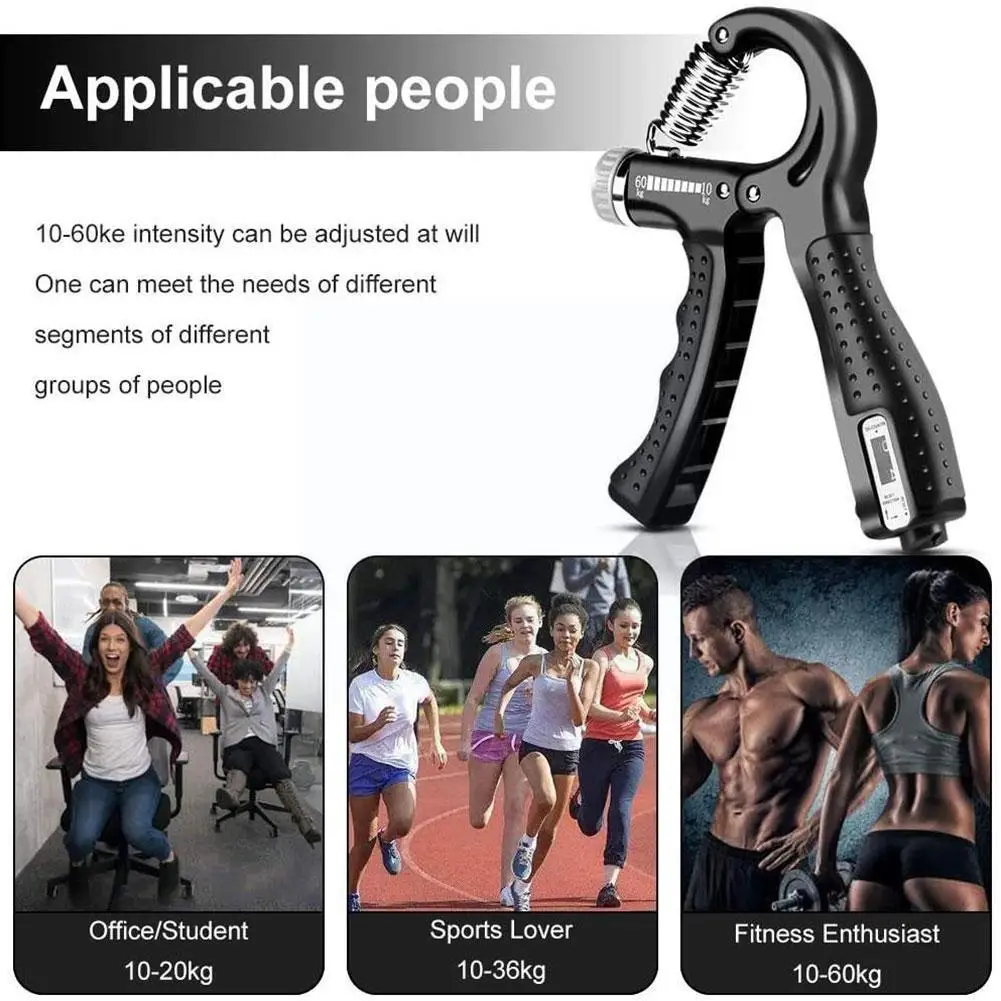 

Фитнес-тренажер для мужчин, регулируемый тяжелый фитнес-тренажер для пальцев, для восстановления рук, для тяжелых мышц