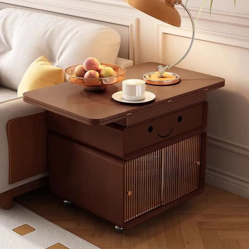 DG7 складной подъемный чайный столик из массива дерева приставной двойного