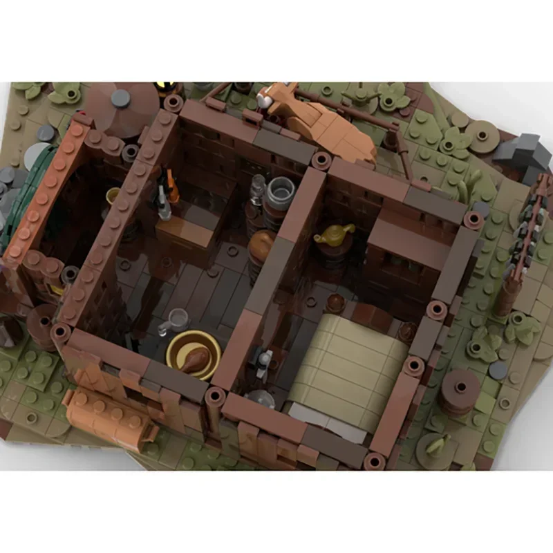 Кольца Модель фильма Moc Строительные кирпичи Рохан Воин Дом Технология Модульные