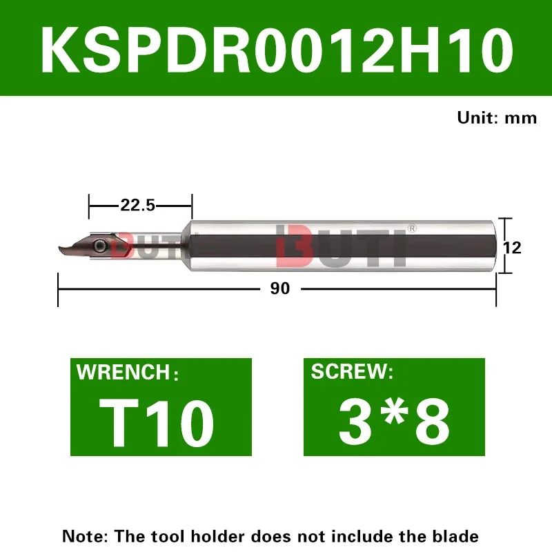 Токарный станок с ЧПУ KSPDR Фреза с малым внутренним отверстием и торцевой канавкой с SPDR200DM10 Малый диаметр, большая глубина, торцевая канавка
