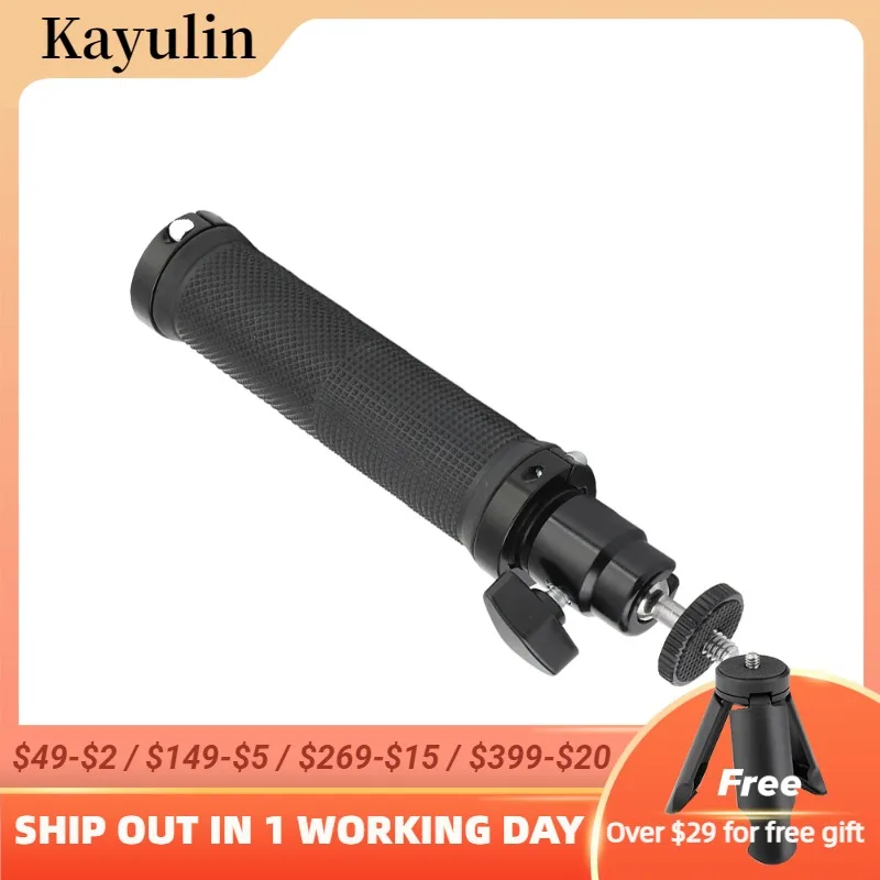 

Kayulin ручка резиновая рукоятка с 1/4 "шаровой головкой крепление для Камера светодиодный светильник монитор фото-аксессуар (черный)