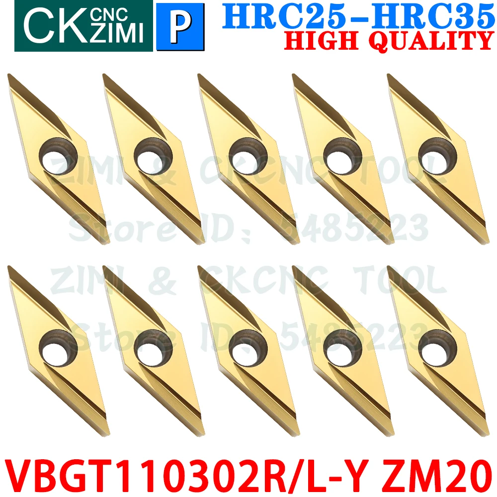 VBGT110302R-Y ZM20 VBGT110302L-Y Металлокерамические вставки Инструменты для наружных