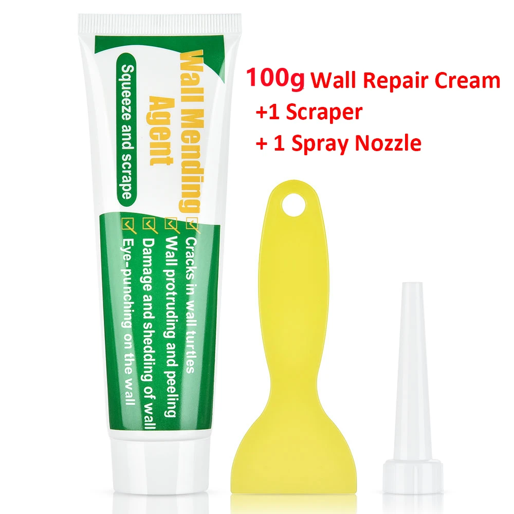 

Средство для ремонта стен, 100 г, крем для ремонта стен со скребковой краской, действительный, Литейный, быстросохнущий, восстанавливающий пластырь