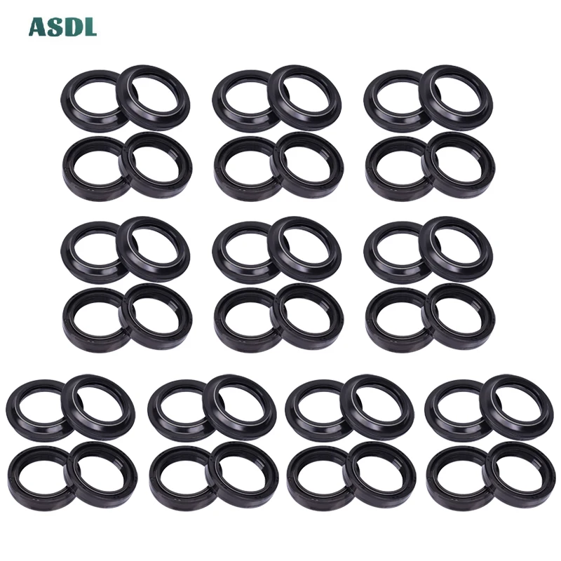 

43x55x9.5/10.5 Front Fork Oil Seal & Dust Cover For Kawasaki 1400 GTR ZX14R ZZR1400 ZX14R VN1600 VN1700 CLASSIC TOURER 2006-2017