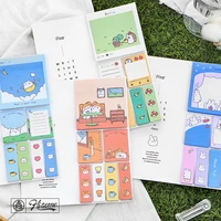 sticky note set 3 sizes creative ins hand account material message paper 4 options school office supplies annotation stationery