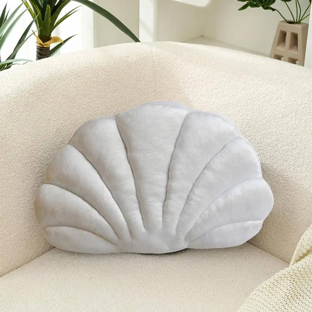 Декоративная подушка из морских ракушек Бархатная морская пляжная декоративная