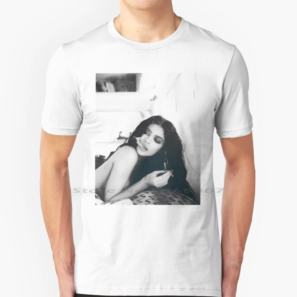 

Футболка из 100% хлопка Кардашьян, модель большого размера 6xl, модная футболка в подарок