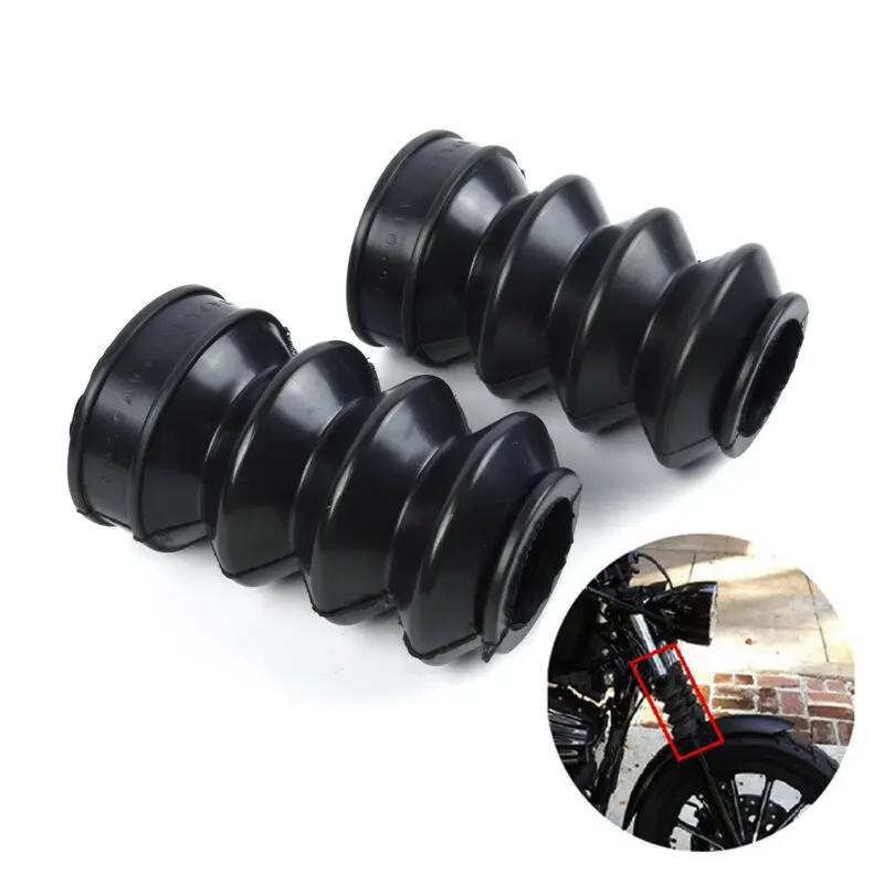 

Shock Fork dust covers For Harley 883 Sportster Dyna FX XL 2Pcs set High quality