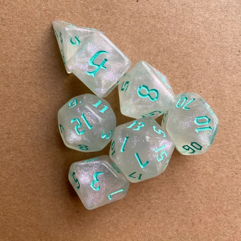 

7 шт./партия, многогранные игральные кости D4 D6 D8 D10 D % D12 D20