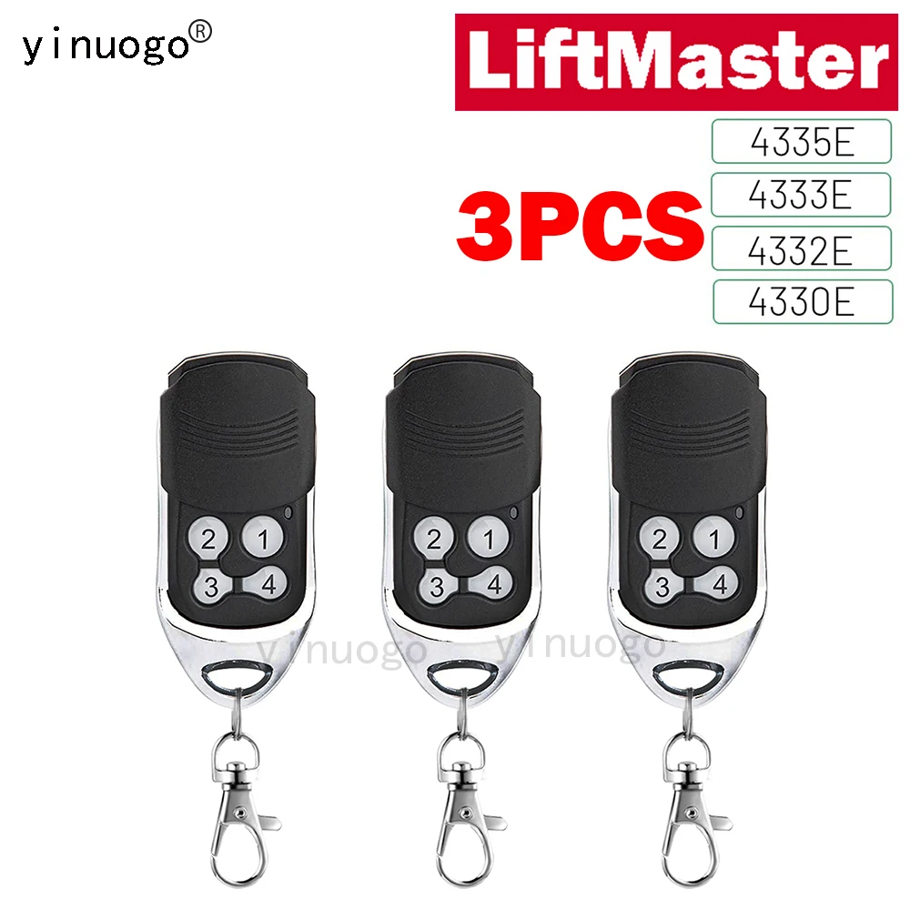 

3PCS Liftmaster Remote Control Garage Door Opener 433.92MHz For 4330EML 4332EML 4333EML 4335EML 4335E 4330E 4332E 4333E