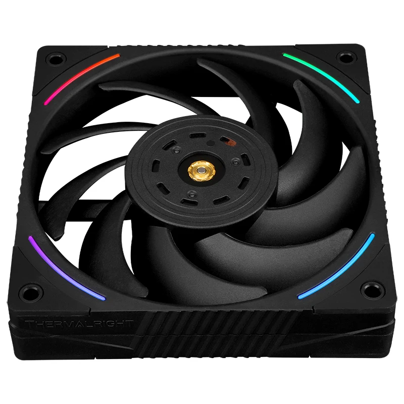 Фото Thermalright TL-K12 12 см Вентилятор охлаждения корпуса 4-контактный PWM Halo высокопроизводительный вентилятор, черный/белый цвет, обычный/реверсивный направление ветра №5