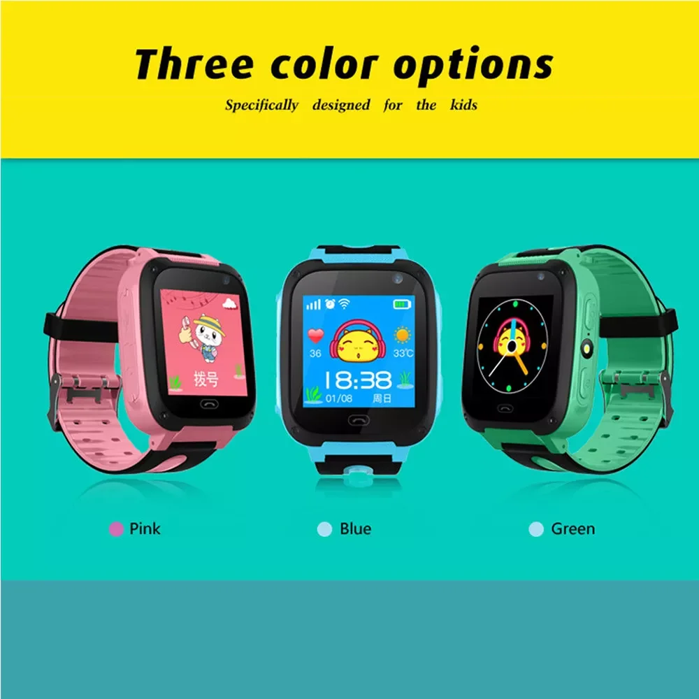 

Children Smart Watch Waterproof Dial Call Smartwatch GPS Antil-lost Location Tracker Kids Phone Watch For Boys Girls Gifts