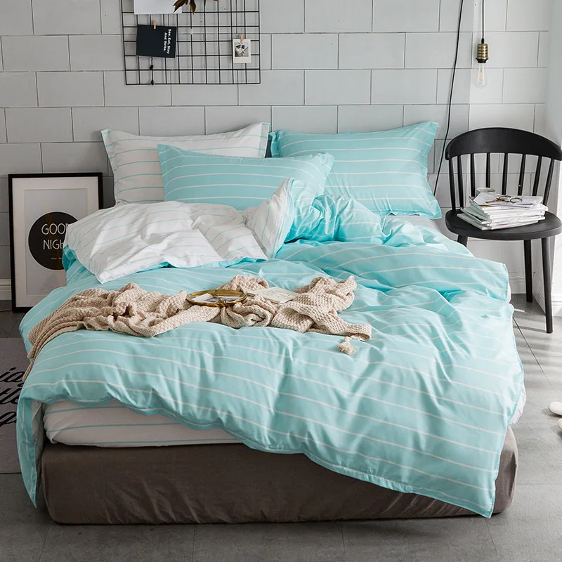 Комплект постельного белья Королевский домашний текстиль простые полоски